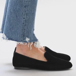 Birdies Black Velvet Starling Flats